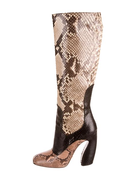 prada boots italy|prada snakeskin boots.